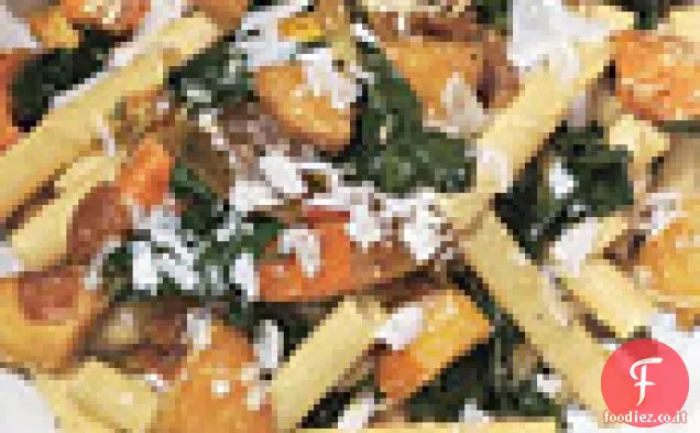 Ziti con padella-Ortaggi a radice arrostiti