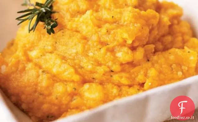 Zucca e purè di patate al Timo