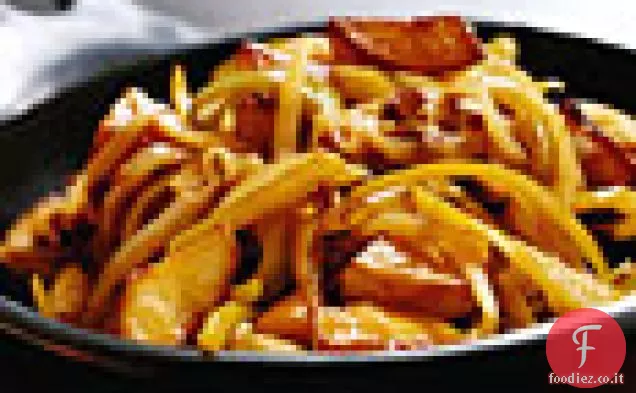Patate con Peperoni e Chorizo