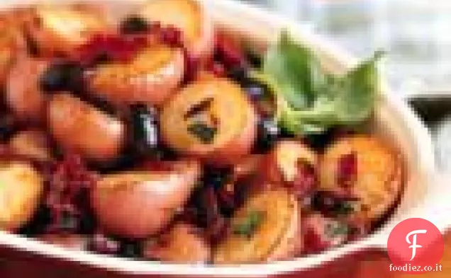 Patate con Olive e Pomodori secchi