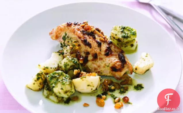 Pollo con Patate al Pesto