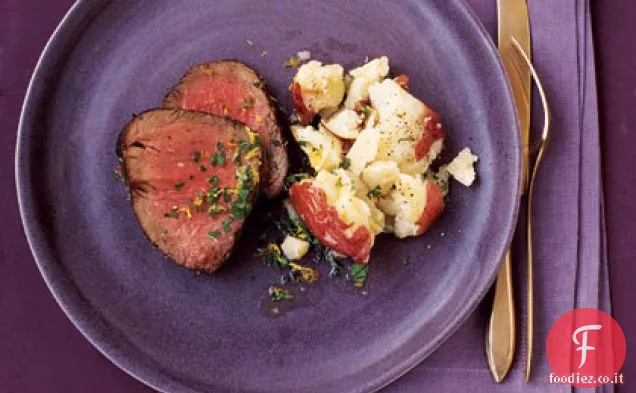 Manzo con patate al parmigiano