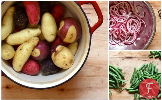 Insalata di patate sale e aceto