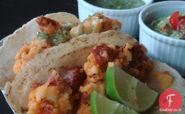 Tacos di Chorizo di patate