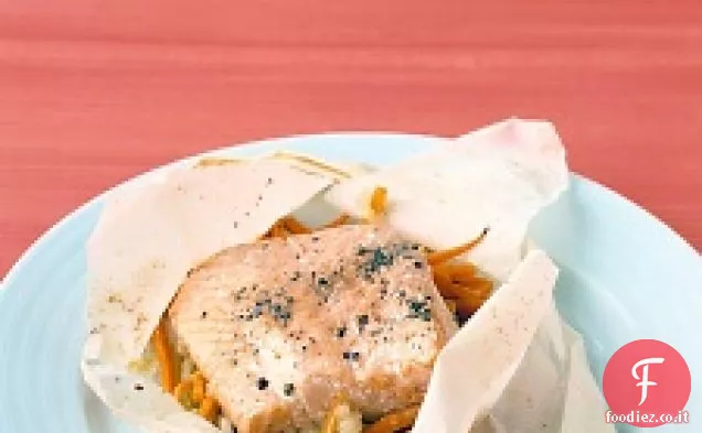 Salmone in pergamena