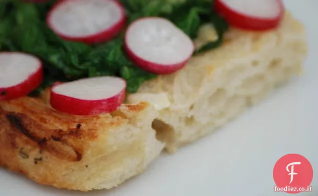 Colazione francese Ravanello Bruschetta