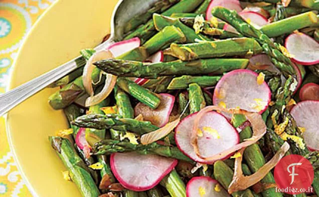 Saltate asparagi e ravanelli