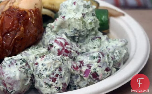 Insalata di patate al basilico e yogurt