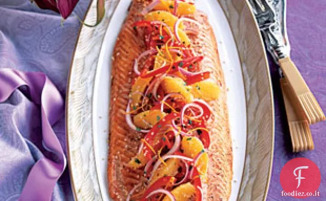 Salmone con Sesamo e arancio-zenzero gusto