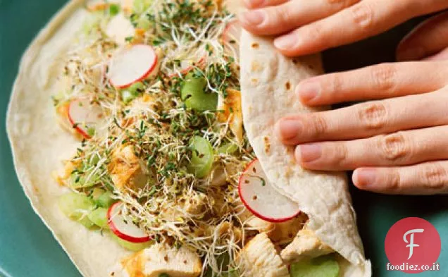 Panini asiatici con insalata di pollo