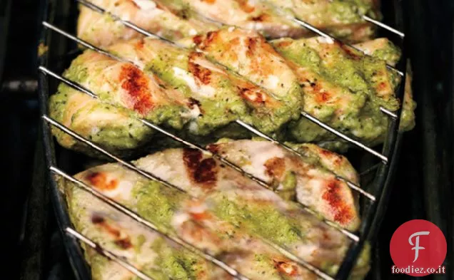 Salmone Shawarma verde