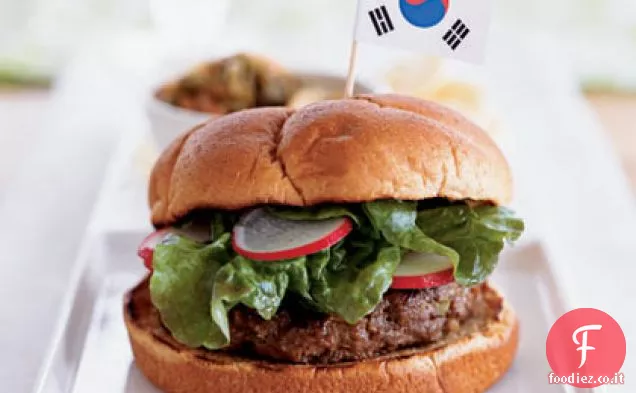Hamburger barbecue coreano