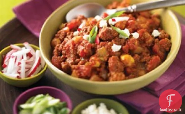 Carne di manzo e Chorizo Chili