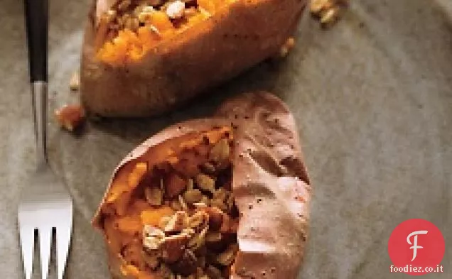 Patate dolci al forno con Crumble di acero e avena