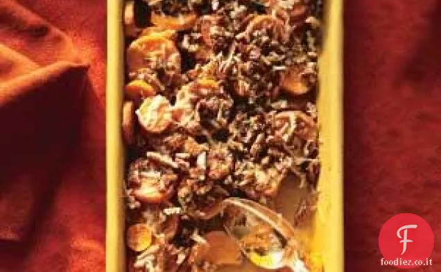 Patate dolci con Noci Pecan e Parmigiano