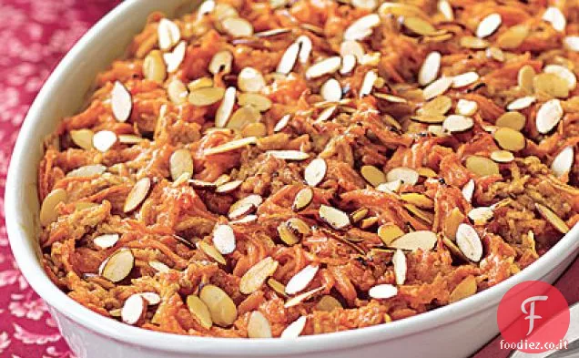 Patate dolci al forno e mele verdi