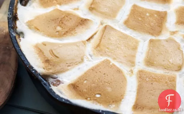 Soufflé di patate dolci con un tocco
