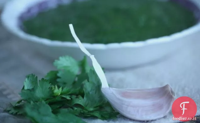 Salmone Harissa verde alla griglia