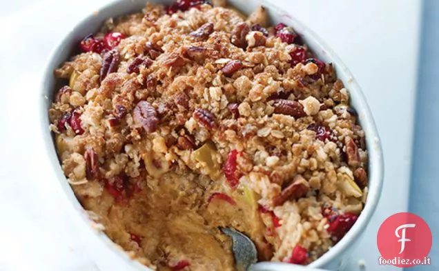Croccante di patate dolci con ripieno di avena