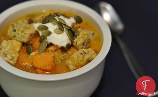 Stufato di patate dolci e Tempeh
