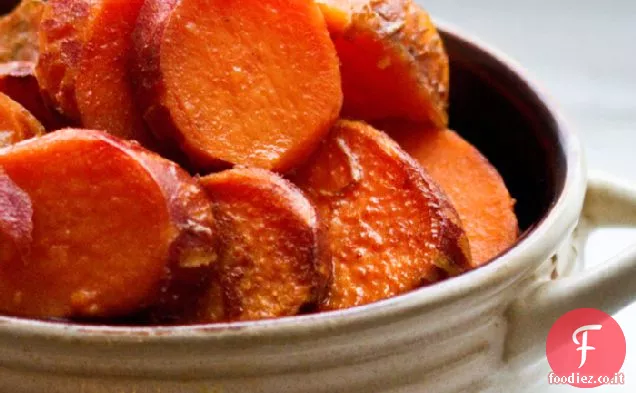 Citrus Maple-speziato al forno Vacanza patate dolci