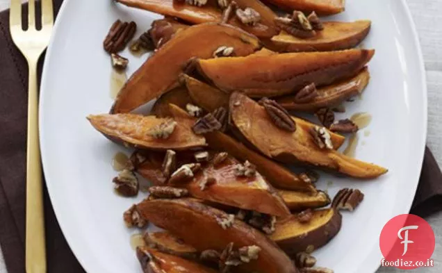 Acero arrosto Patate dolci con noci Pecan