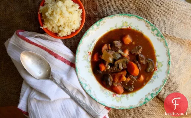 Stufato di manzo e patate dolci