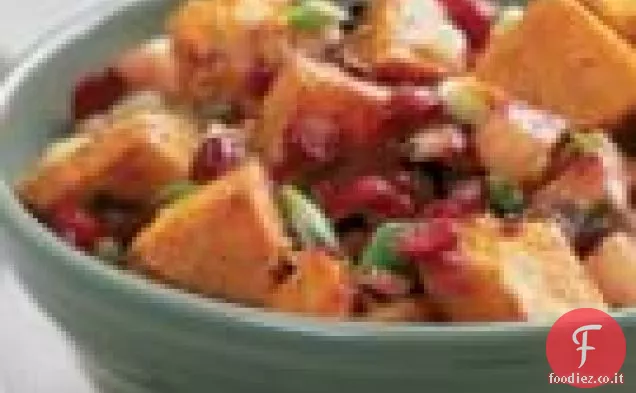 Hash di patate dolci e mirtilli rossi