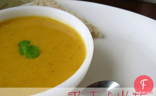 Zuppa di patate dolci e carote