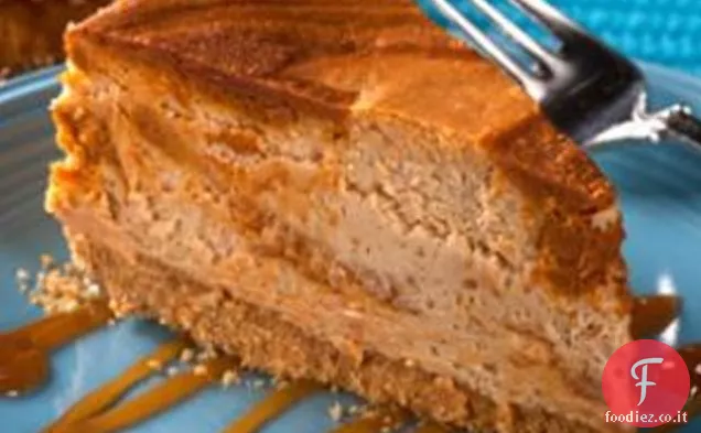 Cheesecake di patate dolci con turbinio di cannella