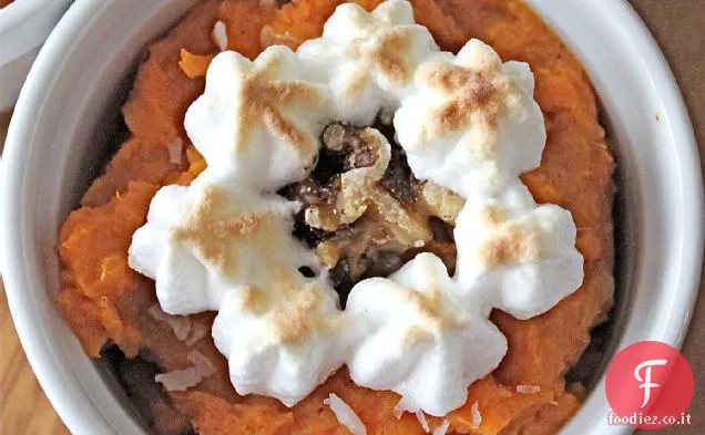 Casseruola di patate dolci speziate al cocco