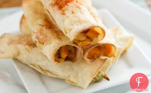 Colazione a base di patate dolci Taquitos