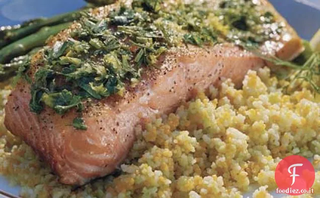 Salmone alla griglia al limone