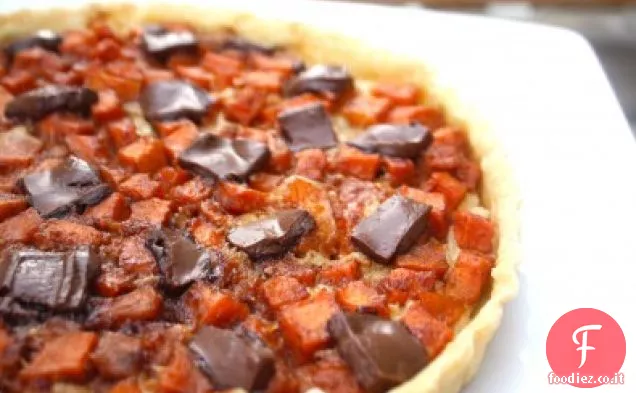 Crostata al cioccolato con patate dolci