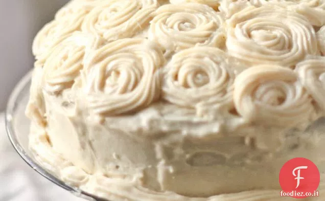 Torta di Taro con glassa di crema di formaggio