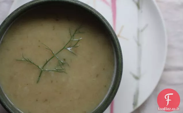 Zuppa di finocchi caramellati