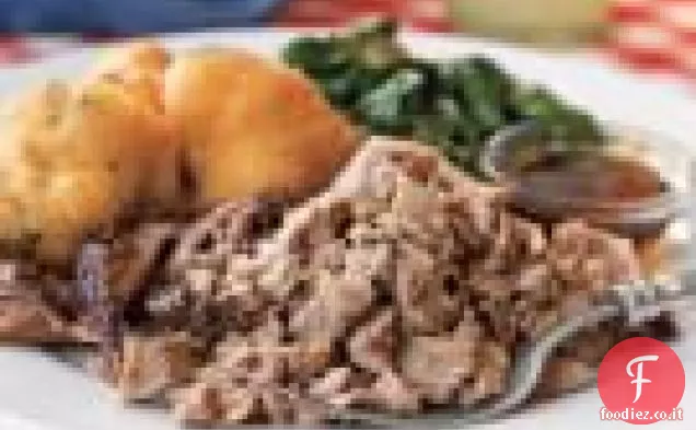 Carne di maiale alla brace tritata