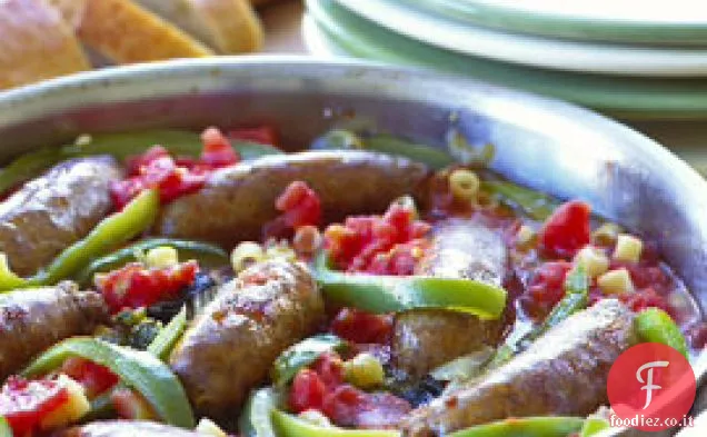 Stufato di salsiccia e pepe