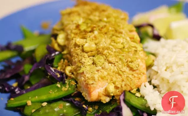 Salmone Wasabi croccante con Lime