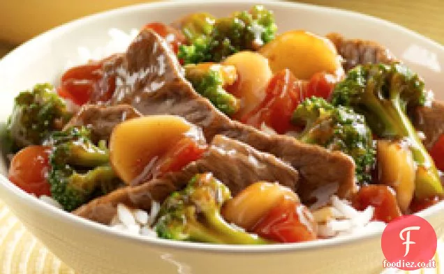 Teriyaki Ciotola di manzo per due