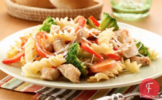 Pollo e verdure con un tocco