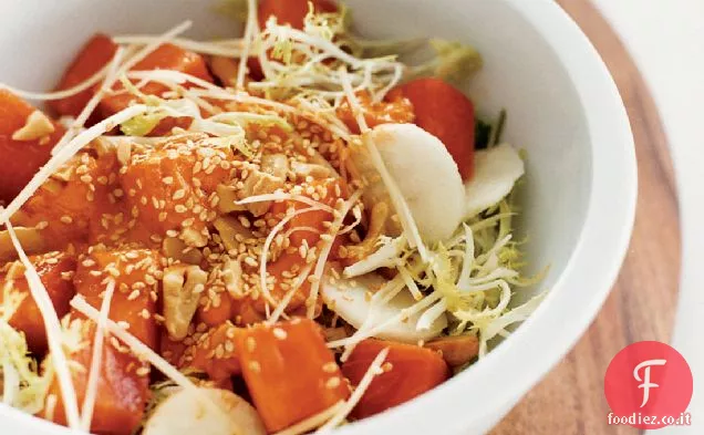 Insalata di Papaia, anacardi e Frisée