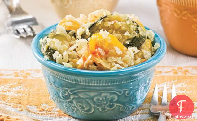 Casseruola all-American Squash con patatine croccanti Topping