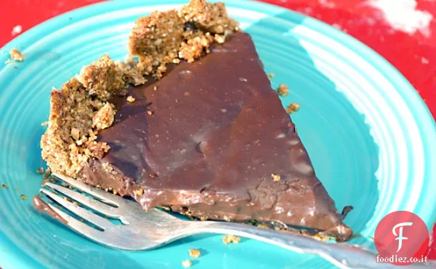 Crostata al burro di arachidi al cioccolato