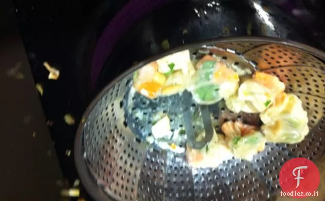 Gnocchi di igname e basilico con salsa di immersione