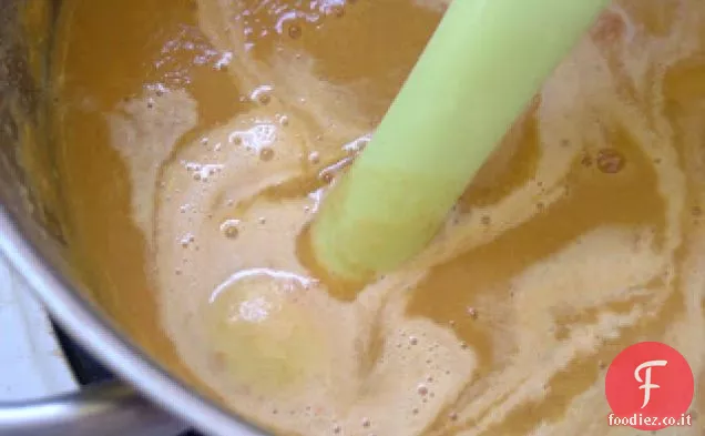 Patate al curry e zuppa di lenticchie rosse