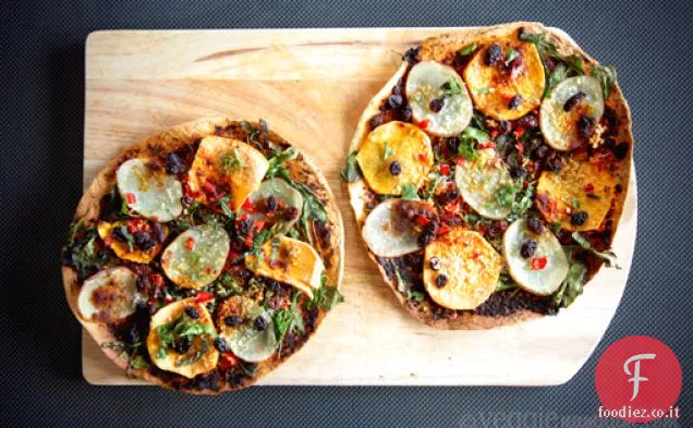 Indiano speziato Pita Pizza