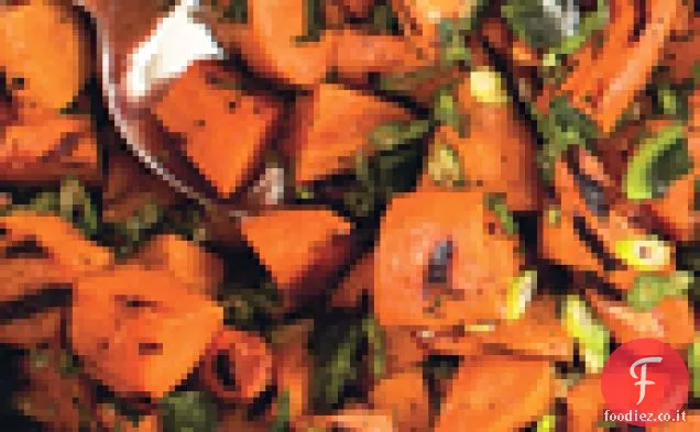 Insalata di Patate dolci e Poblano con Miele e Rosmarino