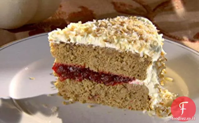 Torta di patate dolci con glassa di cocco