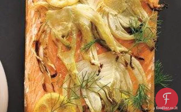 Plancia-Salmone alla griglia con Limone e Finocchio